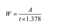 calcular el ancho